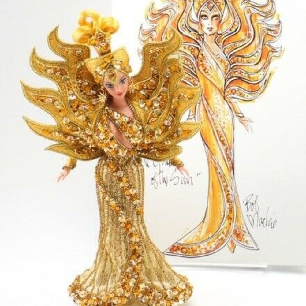 new Mattel Barbie Goddess of the Sun Doll by Designer Bob Mackie ... circa 1996 - Picture 10 of 10